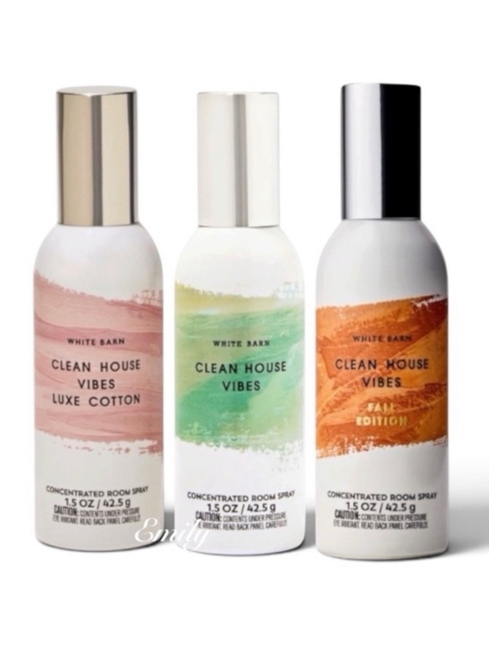 NEW! 3X Bath & Body Works
CLEAN HOUSE VIBES
Concentrated Room Spray Trio